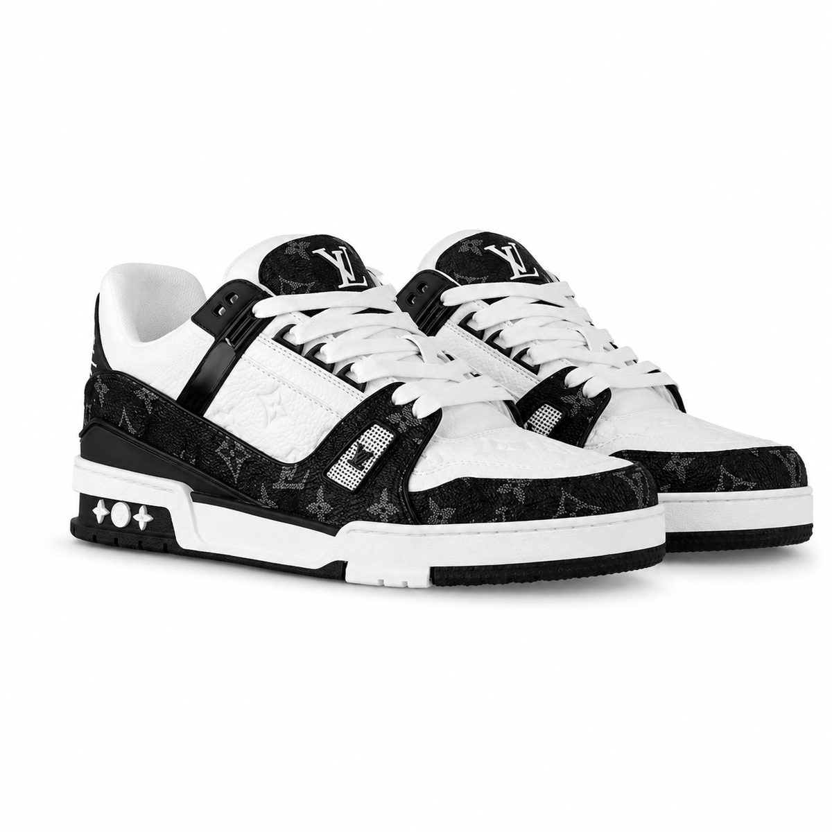 BLACK AND WHITE SNEAKERS