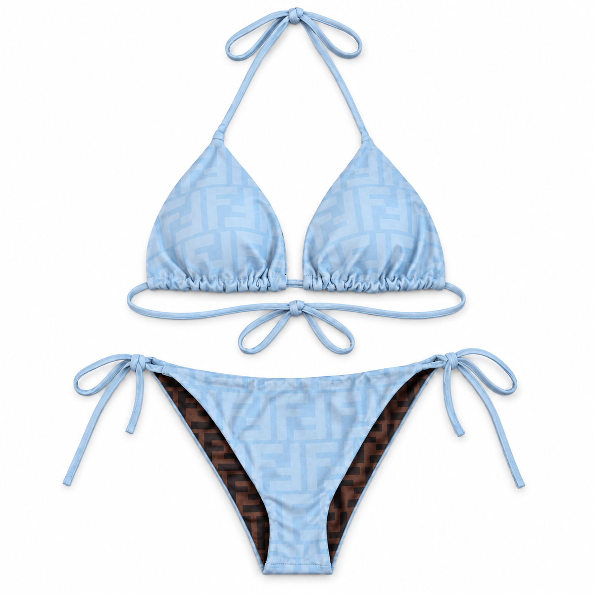 blue bikini