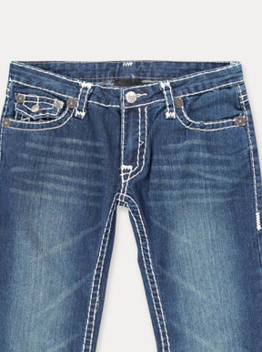 Heritage Stitch Straight Jeans