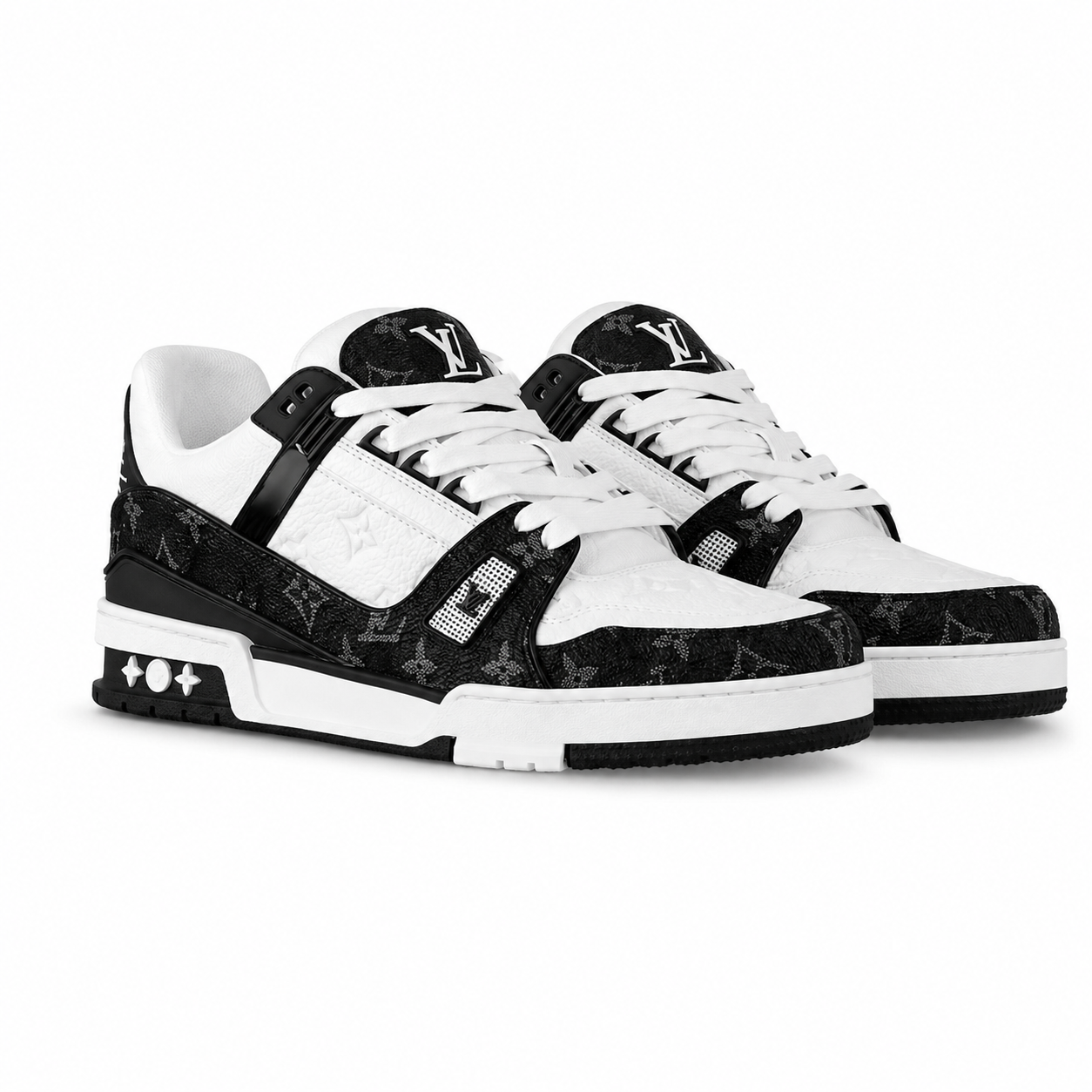BLACK AND WHITE SNEAKERS