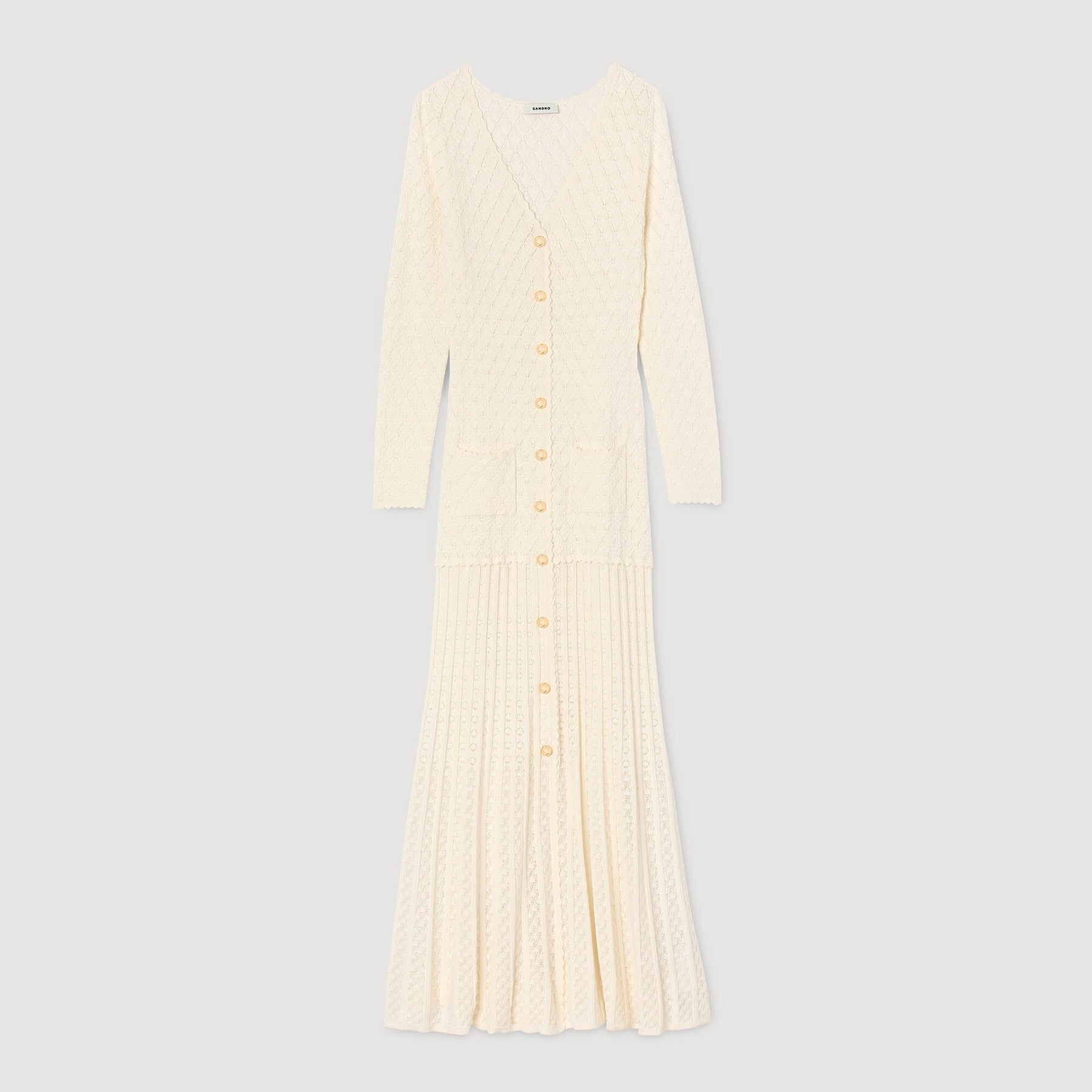 SANDRA FANTASY JERSEY DRESS BEIGE