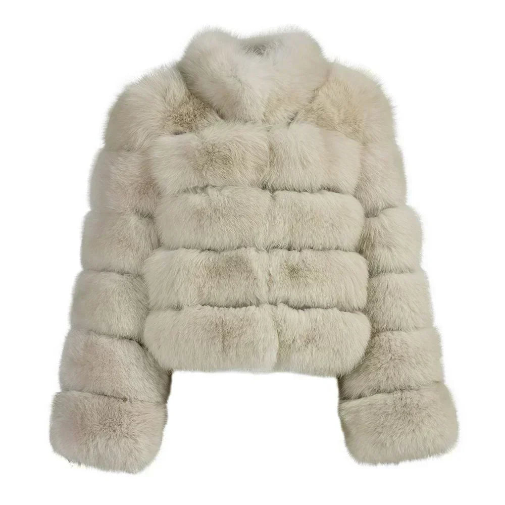 BUBBLE COLAR COAT IVORY