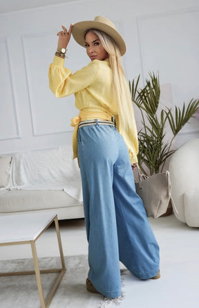 Azmira Blouse - Pastel Yellow