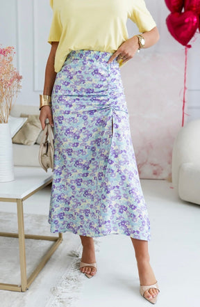 Floral Chic Skirt – Lilac Print