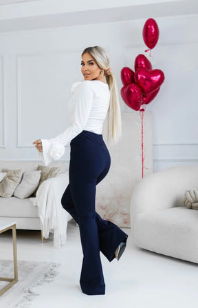 Elvaria Trousers – Navy Blue Classic
