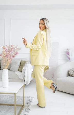 Valerisse Trousers – Pastel Yellow