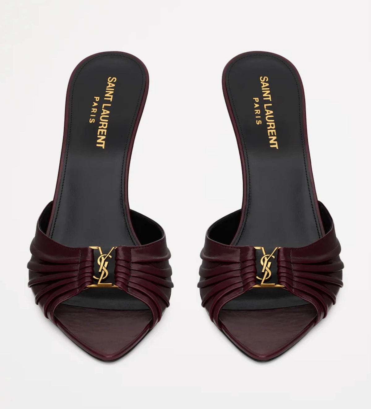 BORDEAUX LEATHER HEELS