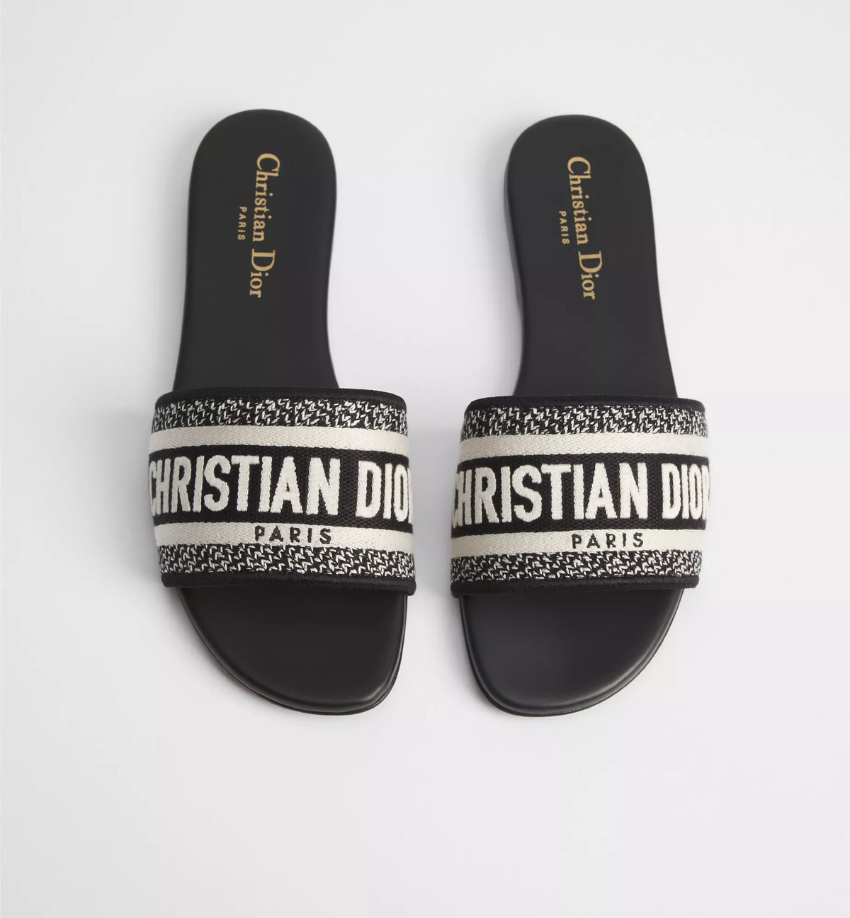CHRISTY SANDALS BLACK AND WHITE