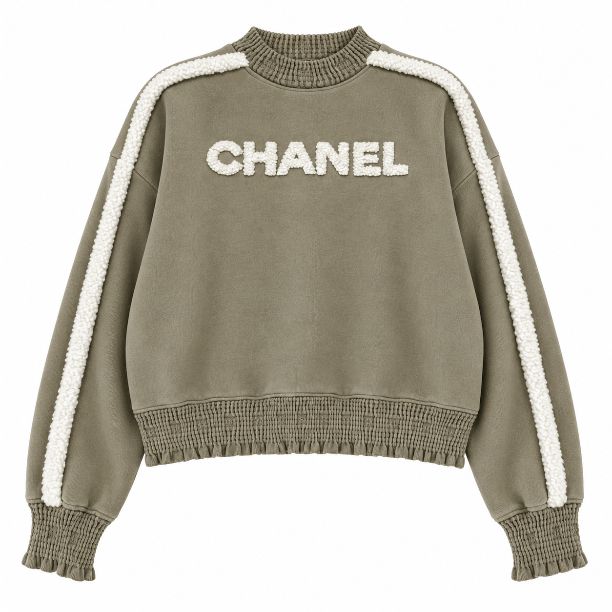 BACK PRINT LETTERS SWEATER