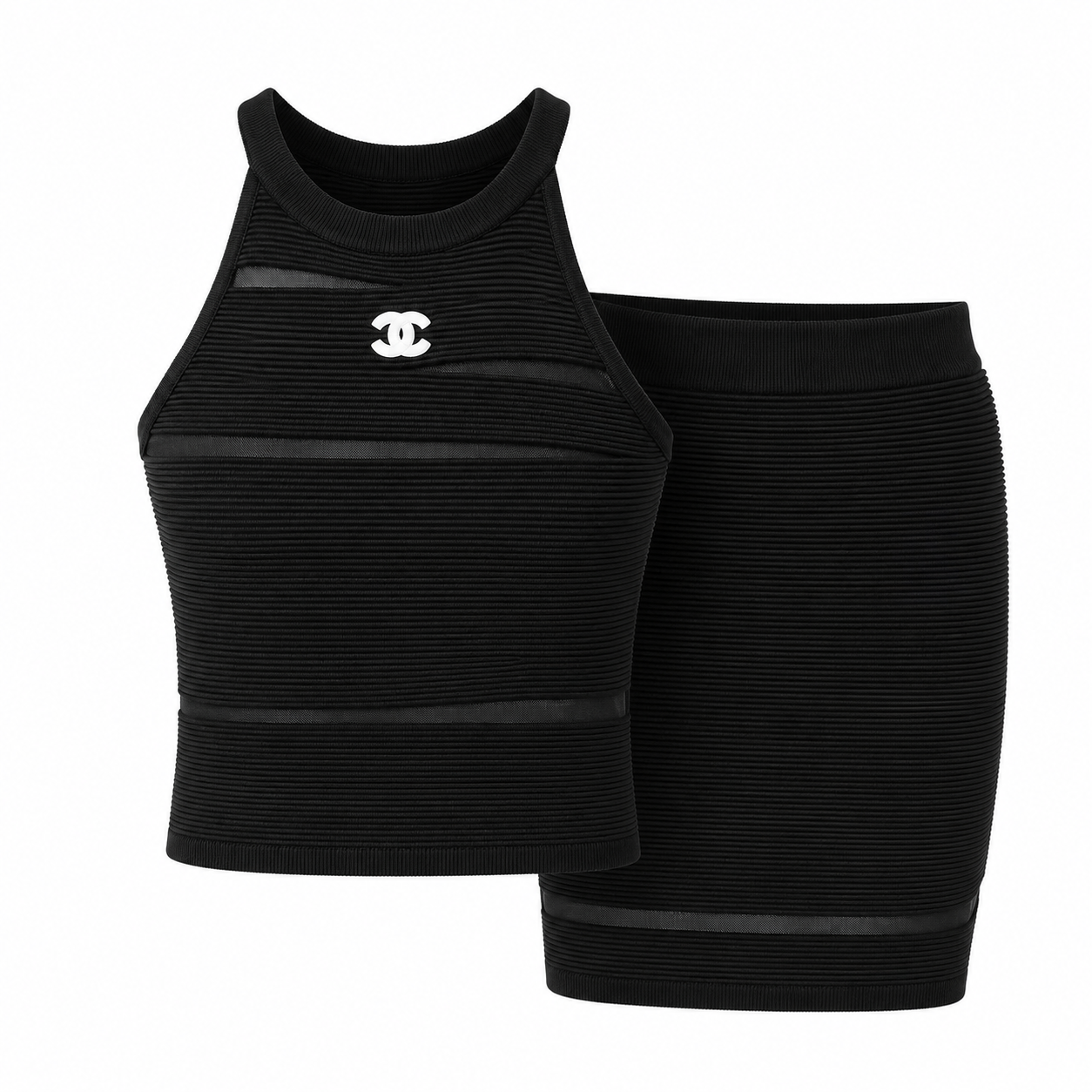 NELLY BLACK SKIRT SET