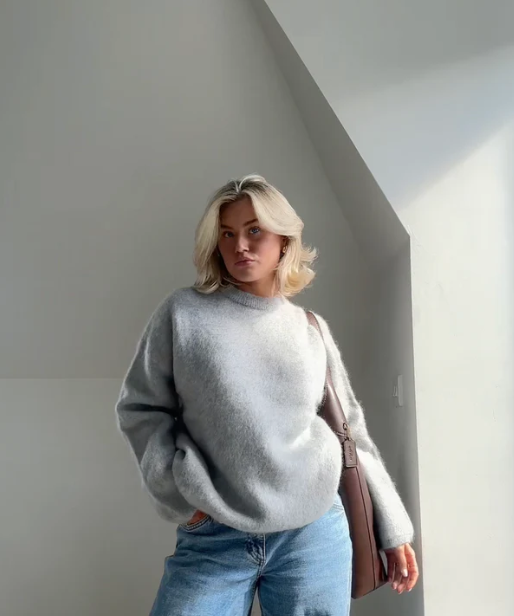 Oversized Sweater Mohair Blend